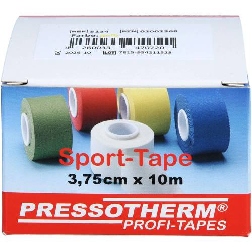 Pressotherm Sport-Tape 3,8 cmx10 m gelb 1 St