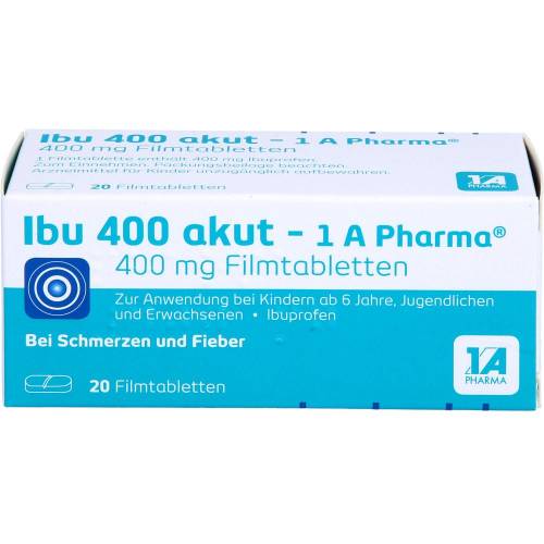 Ibu 400 akut-1A Pharma Filmtabletten 20 St