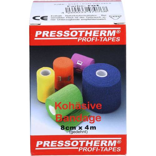 Pressotherm Kohäsive Bandage 8 cmx4 m rot 1 St