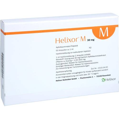 Helixor M Ampullen 30 mg 50 St