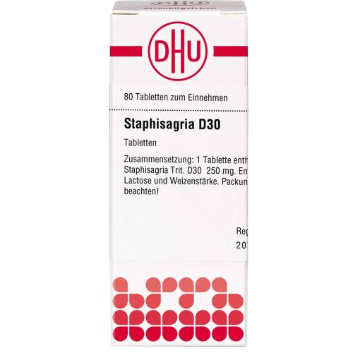 Staphisagria D 30 Tabletten 80 St
