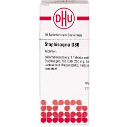 Staphisagria D 30 Tabletten 80 St
