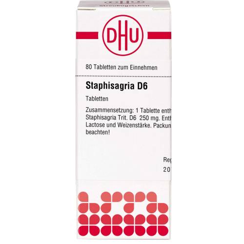 Staphisagria D 6 Tabletten 80 St