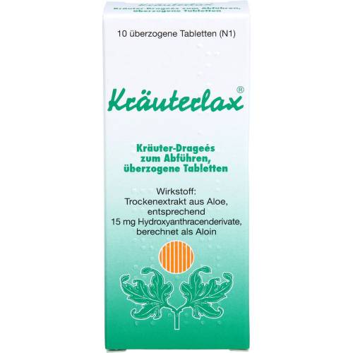 Kräuterlax Dr.Henk 15 mg Kräuterdrag.z.Abführen 10 St