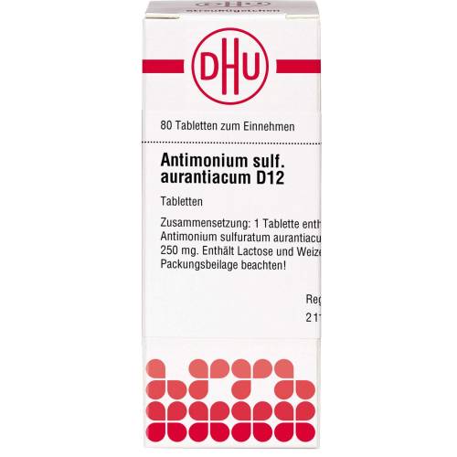 Antimonium Sulfuratum aurantiacum D 12 Tabletten 80 St