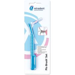 Miradent Interd.Pic-Brush Set 1Halt+1Bü.tran.blau 1 St