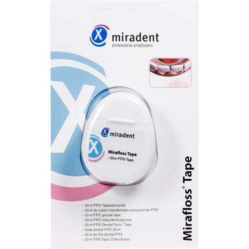 Miradent Zahnseide Mirafloss Tape teflonbeschicht. 20 m
