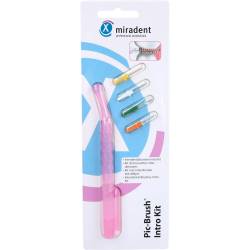 Miradent Interd.Pic-Brush Intro Kit 1H+4B.tra.pink 1 St