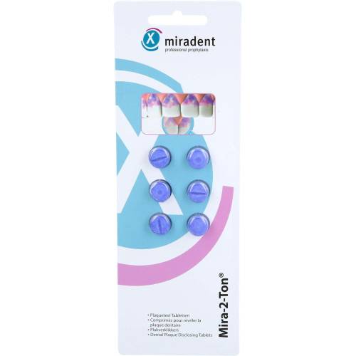 Miradent Plaquetest Tabletten Mira-2-Ton 6 St