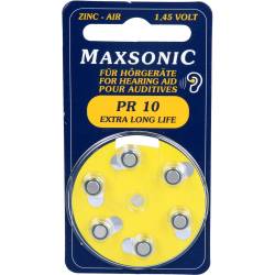 Batterien f.Hörgeräte Maxsonic Pr10 6 St