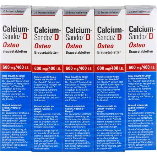 Calcium Sandoz D Osteo Brausetabletten 100 St