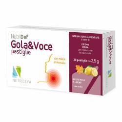 Gola&Voce lamaie si miere de Manuka NutriDef, 20 dropsuri, Nutrileya