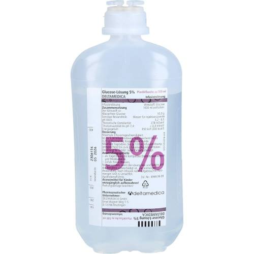 Glucose 5% Deltamedica Infusionslösung Plastikfl. 5000 ml