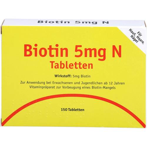 Biotin 5 mg N Tabletten 150 St