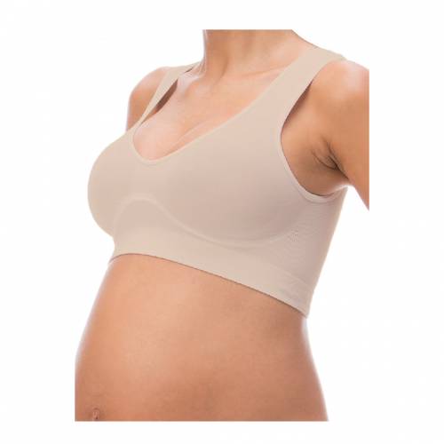 Sutien tip bustiera pentru gravide, Relaxsan 5310, Bej, marime XXL
