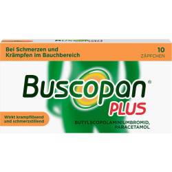 Buscopan plus 10 mg/800 mg Suppositorien 10 St