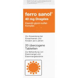 Ferro Sanol überzogene Tabletten 20 St