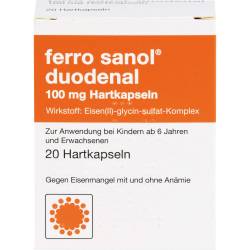 Ferro Sanol duodenal Hartkaps.m.msr.überz.Pell. 20 St