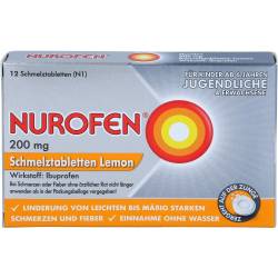 Nurofen 200 mg Schmelztabletten Lemon 12 St