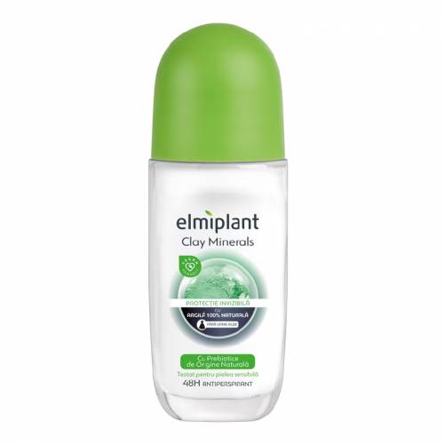 Deodorant antiperspirant roll on Clay Minerals, 50ml, Elmiplant