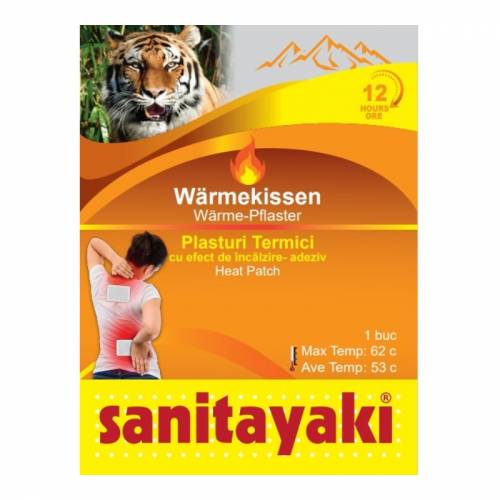 Plasturi termici cu efect de incalzire 12 ore, 1 bucata, Sanitayaki