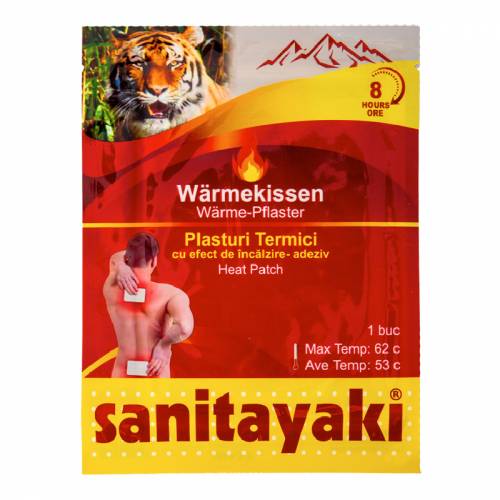 Plasturi termici cu efect de incalzire 8 ore, 1 bucata, Sanitayaki