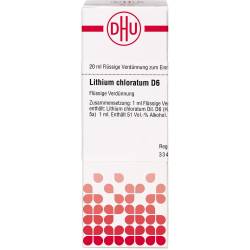 Lithium Chloratum D 6 Dilution 20 ml