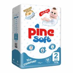 Scutece mini Soft, 3-6 kg, 52 bucati, PINE