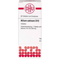 Allium Sativum D 12 Tabletten 80 St