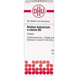 Acidum Benzoicum E Resina D 6 Tabletten 80 St