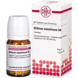 Stibium Metallicum D 6 Tabletten 80 St