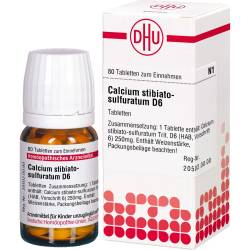 Calcium Stibiato sulfuratum D 6 Tabletten 80 St