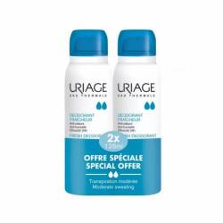 Pachet Deodorant spray cu piatra de alaun, 2x125 ml, Uriage