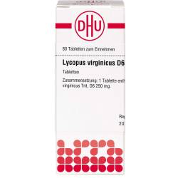 Lycopus Virginicus D 6 Tabletten 80 St