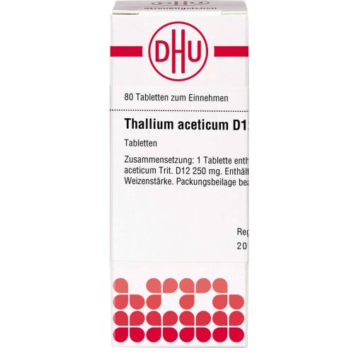 Thallium Aceticum D 12 Tabletten 80 St