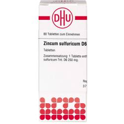 Zincum Sulfuricum D 6 Tabletten 80 St