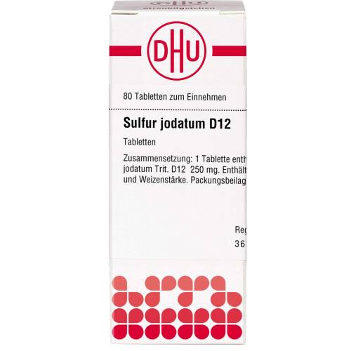 Sulfur Jodatum D 12 Tabletten 80 St