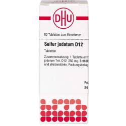 Sulfur Jodatum D 12 Tabletten 80 St