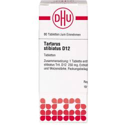Tartarus Stibiatus D 12 Tabletten 80 St