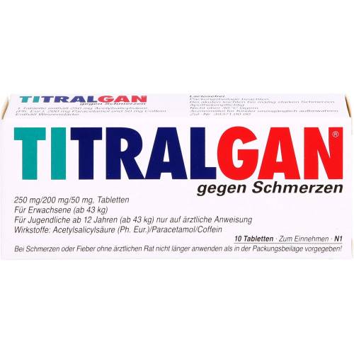 Titralgan Tabletten gegen Schmerzen 10 St