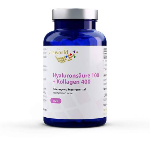 Hyaluronsäure 100+Kollagen 400 Kapseln 120 St