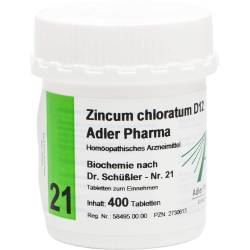 Biochemie Adler 21 Zincum chloratum D 12 Tabletten 400 St