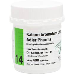 Biochemie Adler 14 Kalium bromatum D 12 Tabletten 400 St