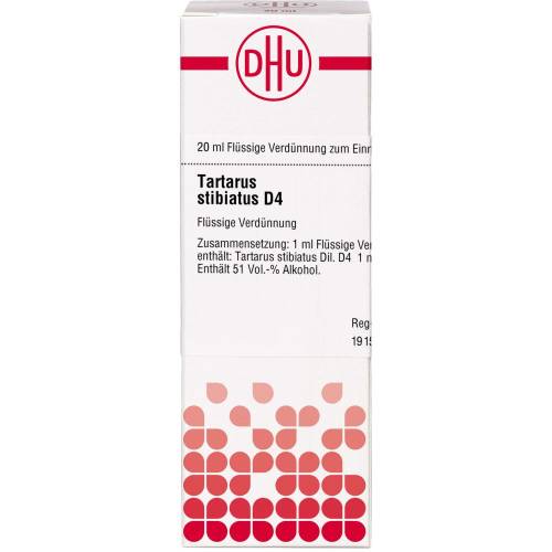 Tartarus Stibiatus D 4 Dilution 20 ml