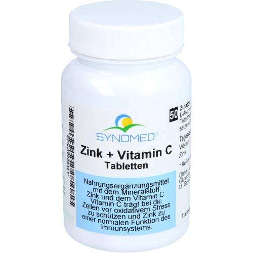 Zink+Vitamin C Tabletten Synomed 50 St