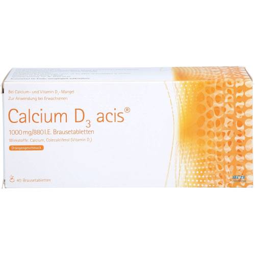 Calcium D3 acis 1000 mg/880 I.E. Brausetabletten 40 St