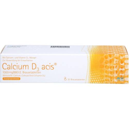 Calcium D3 acis 1000 mg/880 I.E. Brausetabletten 20 St