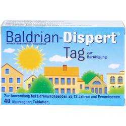 Baldrian Dispert Tag überzogene Tabletten 40 St