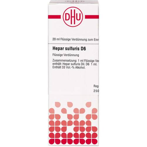 Hepar Sulfuris D 6 Dilution 20 ml