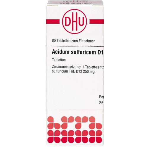 Acidum Sulfuricum D 12 Tabletten 80 St